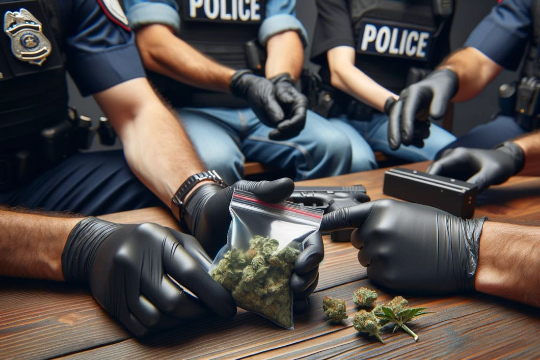 Policja skonfiskowała torbę z marihuaną