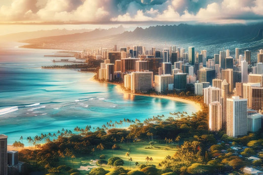 Hawajski pejzaż miejski