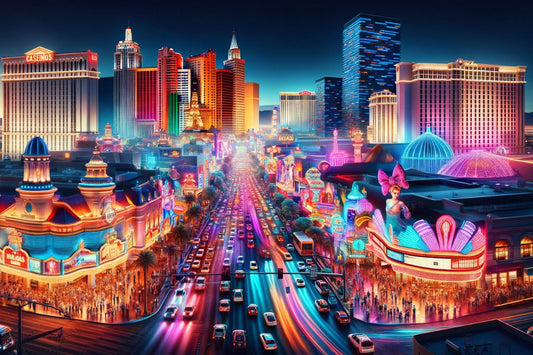 Nocna scena w Las Vegas, Nevada