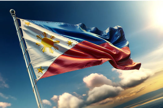 Powiewająca flaga Filipin